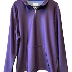 CON.STRUCT Men's 2XL Purple 1/4 Zip Pullover Sweater Long Sleeve Casual
